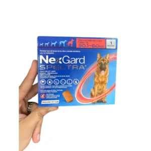 COMPRIMIDO MASTICABLE PARA PERROS ANTPARASITARIO INTERNO Y EXTERNO, ELIMINA PULGAS, GARRAPATAS, ACAROS DE LAS SARNAS, ASCARIS, ANQUILOSTOMAS Y TRICOCEFALOS, TIENE UNA PROTECCON DE CUATRO SEMANAS