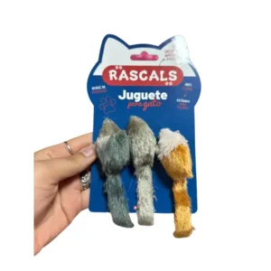 RATAS DE PELUCHE PARA GATOS X3